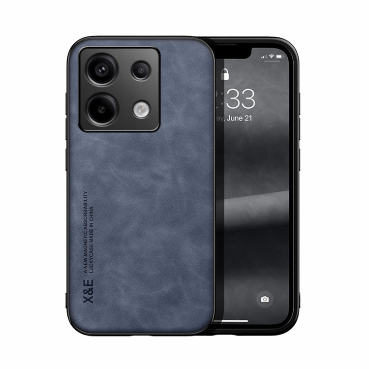 Skin Feel Magnetic Leather Back Phone Case, For Xiaomi 14 Pro, For Xiaomi 14, For Xiaomi Redmi Note 13 5G, For Xiaomi Redmi Note 13 Pro+ 5G, For Xiaomi Redmi Note 13 Pro 5G, For Xiaomi Redmi K60 Ultra