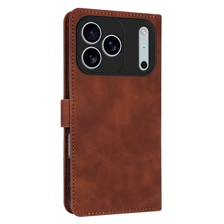 AZNS Skin Feel Calf Texture Flip Leather Phone Case, For iPhone 17 Pro, For iPhone 17, For iPhone Air, For iPhone 15 Pro Max