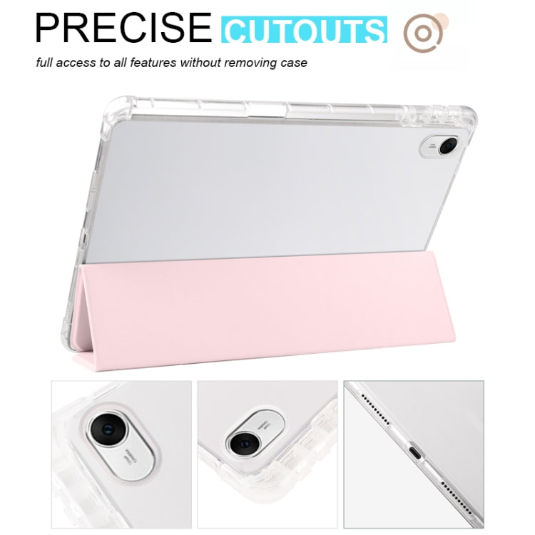 3-folding Transparent TPU Smart Leather Tablet Case, For Huawei MatePad 11.5 2023