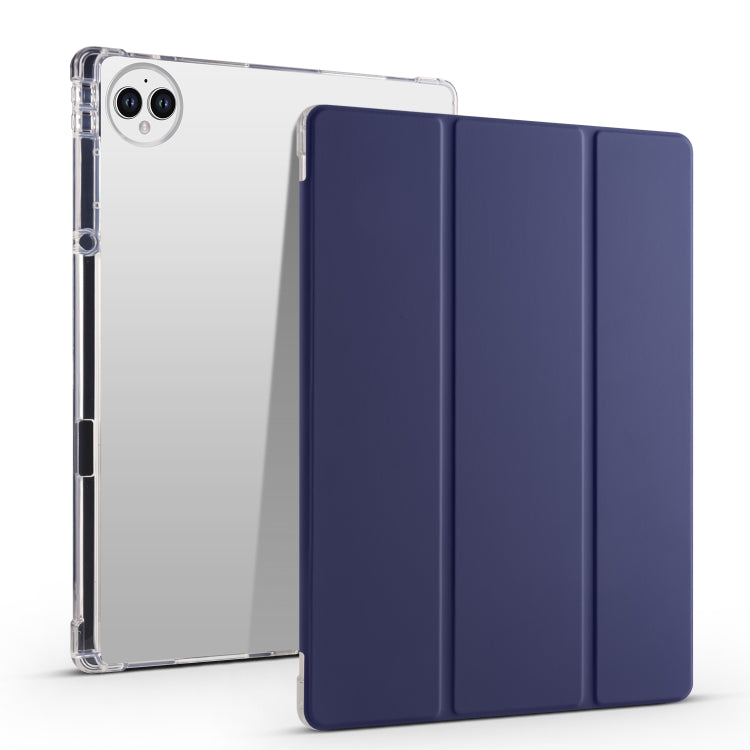 3-folding Transparent TPU Smart Leather Tablet Case, For Huawei MatePad 11.5S, For Huawei MatePad Pro 13.2 2023