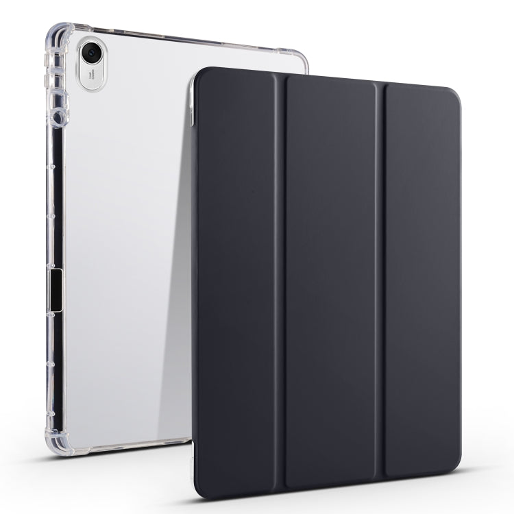 3-folding Transparent TPU Smart Leather Tablet Case, For Huawei MatePad 11.5S, For Huawei MatePad Pro 13.2 2023