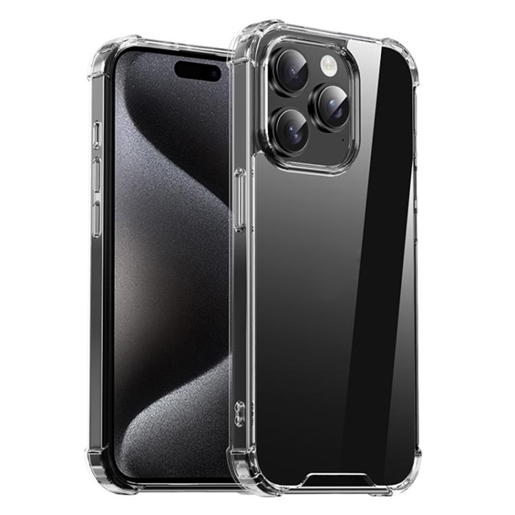 iPAKY Crystal Clear Series Shockproof PC + TPU Protective Phone Case, For iPhone 18 Pro / 17 Pro, For iPhone 18 Pro Max / 17 Pro Max, For iPhone 17e / 16e, For iPhone 16 Pro Max, For iPhone 16 Pro, For iPhone 16 Plus, For iPhone 16, For iPhone 15 Pro M...