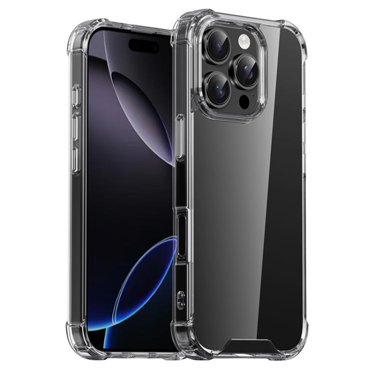 iPAKY Crystal Clear Series Shockproof PC + TPU Protective Phone Case, For iPhone 18 Pro / 17 Pro, For iPhone 18 Pro Max / 17 Pro Max, For iPhone 17e / 16e, For iPhone 16 Pro Max, For iPhone 16 Pro, For iPhone 16 Plus, For iPhone 16, For iPhone 15 Pro M...
