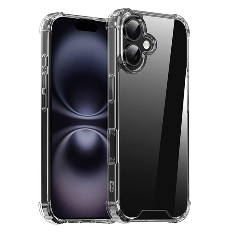 iPAKY Crystal Clear Series Shockproof PC + TPU Protective Phone Case, For iPhone 18 Pro / 17 Pro, For iPhone 18 Pro Max / 17 Pro Max, For iPhone 17e / 16e, For iPhone 16 Pro Max, For iPhone 16 Pro, For iPhone 16 Plus, For iPhone 16, For iPhone 15 Pro M...