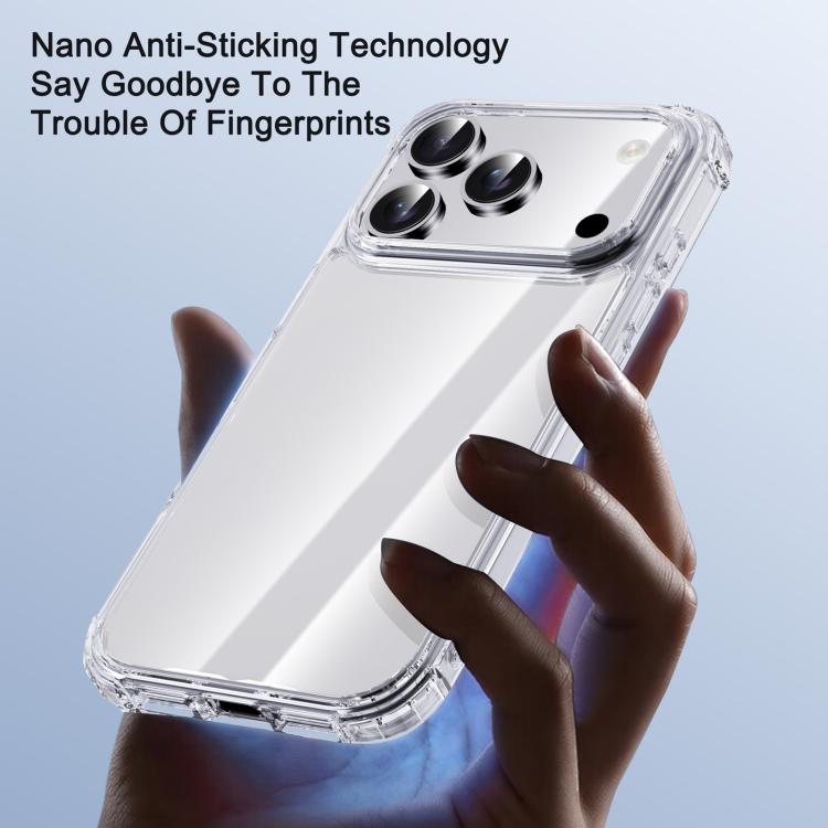 iPAKY Crystal Clear Series Shockproof PC + TPU Protective Phone Case, For iPhone 18 Pro / 17 Pro, For iPhone 18 Pro Max / 17 Pro Max, For iPhone 17e / 16e, For iPhone 16 Pro Max, For iPhone 16 Pro, For iPhone 16 Plus, For iPhone 16, For iPhone 15 Pro M...