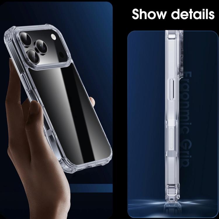 iPAKY Crystal Clear Series Shockproof PC + TPU Protective Phone Case, For iPhone 18 Pro / 17 Pro, For iPhone 18 Pro Max / 17 Pro Max, For iPhone 17e / 16e, For iPhone 16 Pro Max, For iPhone 16 Pro, For iPhone 16 Plus, For iPhone 16, For iPhone 15 Pro M...