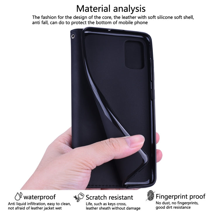 Frosted Business Magnetic Horizontal Flip PU Leather Case with Holder & Card Slot & Lanyard, For Samsung Galaxy A01, For Samsung Galaxy A7 (2018), For Samsung Galaxy A10, For Samsung Galaxy A10s