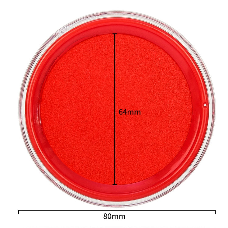 Deli 9863 Red Quick-drying Stamp Pad Oily Office Financial Sponge Ink Pad, x 1