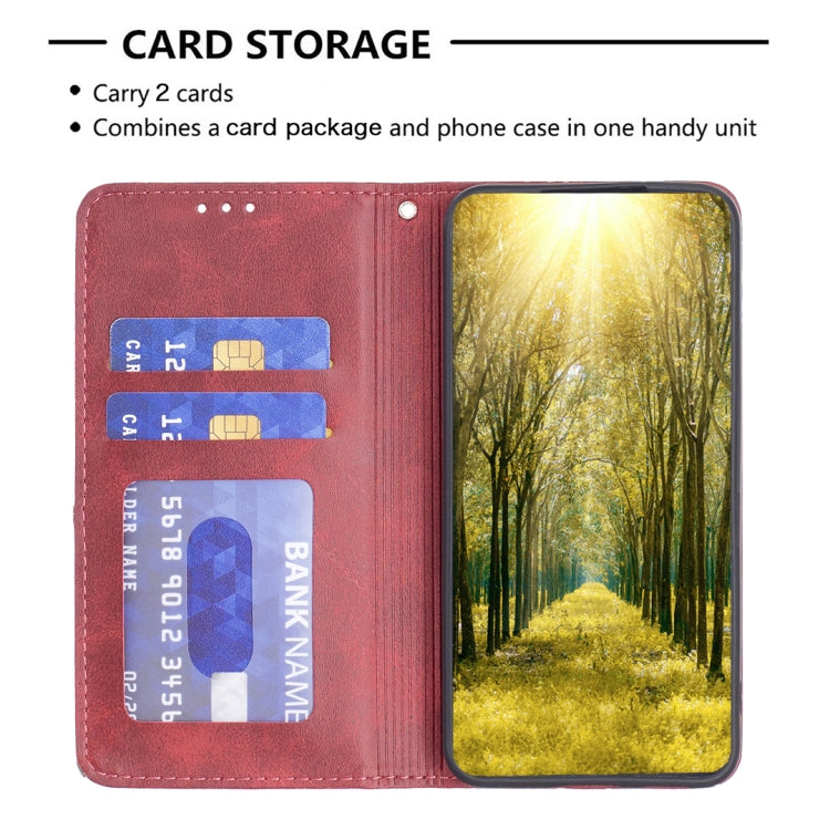 Rhombus Texture Magnetic Leather Phone Case, For Huawei Mate 60 Pro/Mate 60 Pro+, For Huawei Mate 60