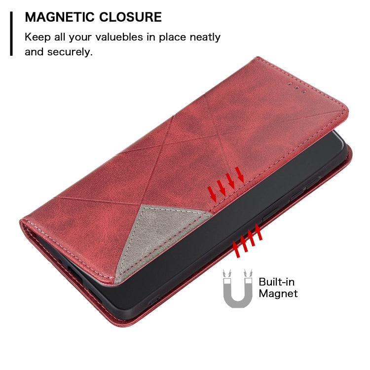 Rhombus Texture Magnetic Leather Phone Case, For Huawei Mate 60 Pro/Mate 60 Pro+, For Huawei Mate 60