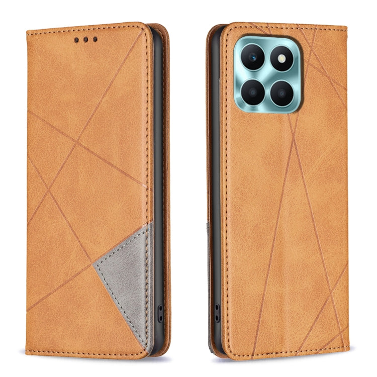 Rhombus Texture Magnetic Leather Phone Case, For Honor X7b, For Honor 100 Pro, For Honor 100, For Honor X6a