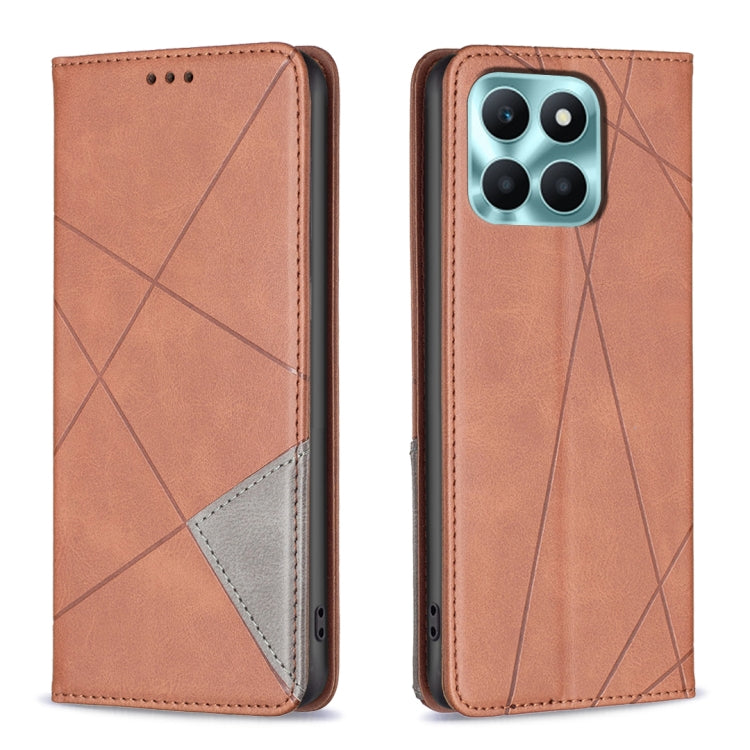 Rhombus Texture Magnetic Leather Phone Case, For Honor X7b, For Honor 100 Pro, For Honor 100, For Honor X6a