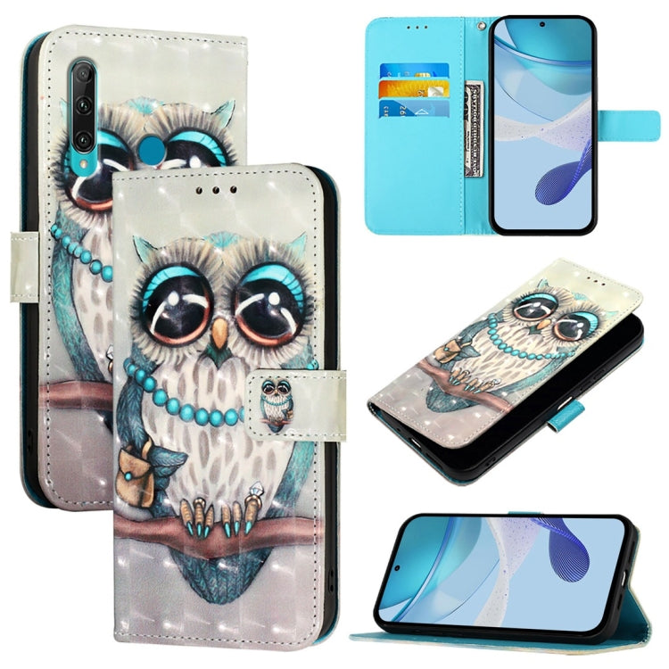 3D Painting Horizontal Flip Leather Phone Case, For Huawei P40, For Huawei Enjoy 9s / P Smart 2019