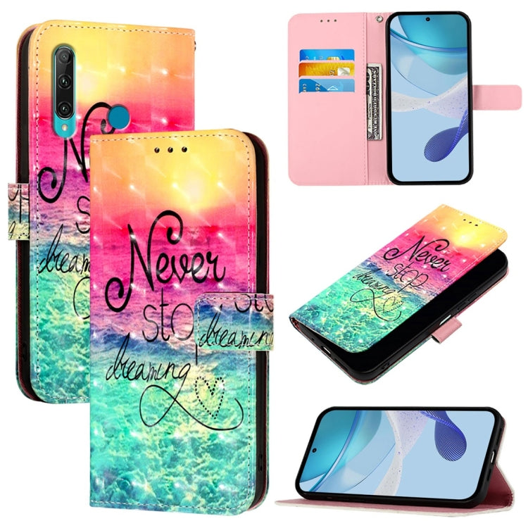 3D Painting Horizontal Flip Leather Phone Case, For Huawei P40, For Huawei Enjoy 9s / P Smart 2019