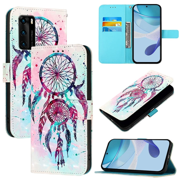 3D Painting Horizontal Flip Leather Phone Case, For Huawei P40, For Huawei Enjoy 9s / P Smart 2019