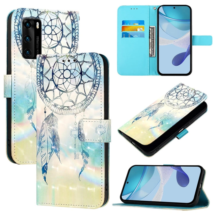 3D Painting Horizontal Flip Leather Phone Case, For Huawei P40, For Huawei Enjoy 9s / P Smart 2019