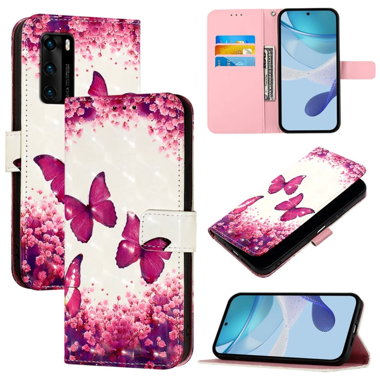 3D Painting Horizontal Flip Leather Phone Case, For Huawei P40, For Huawei Enjoy 9s / P Smart 2019