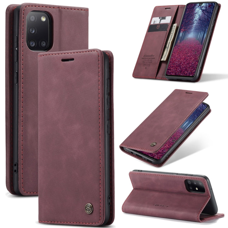 CaseMe-013 Multifunctional Retro Frosted Horizontal Flip Leather Case with Card Slot & Holder & Wallet, For Samsung Galaxy A21S, For Samsung Galaxy A31, For Samsung Galaxy A41