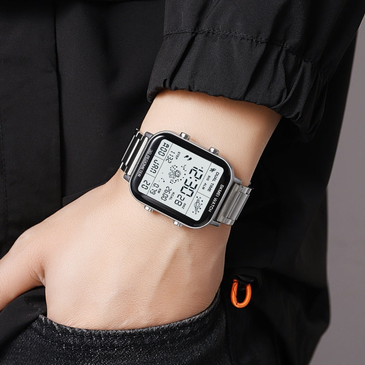 SKMEI 1888 Multifunctional Men 30M Waterproof Sports Stainless Steel Digital Wrist Watch