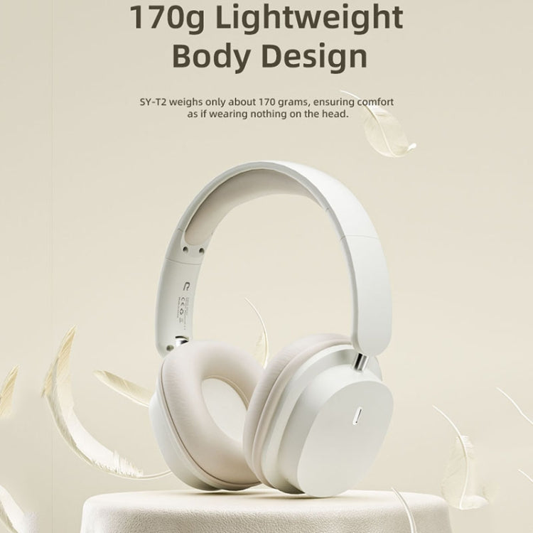 T2 Foldable High Definition Stereo ENC Noise Reduction Wireless Gaming Headphones with Mic, T2