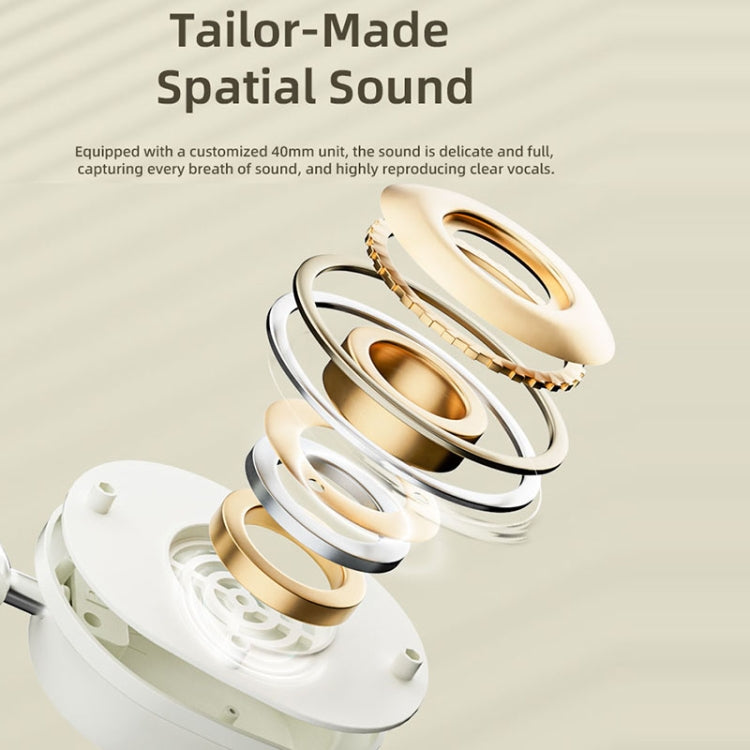T2 Foldable High Definition Stereo ENC Noise Reduction Wireless Gaming Headphones with Mic, T2