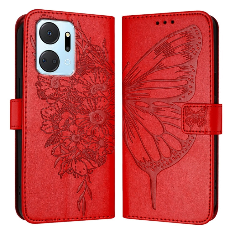 Embossed Butterfly Leather Phone Case, For Honor X7a / Play7T 5G, For Honor Magic5 Pro, For Honor X40 / X9a / Magic5 Lite
