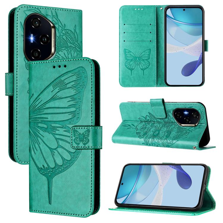Embossed Butterfly Leather Phone Case, For Honor Play 60 5G, For Honor 400 Lite Global, For Honor 400 Global 156.5mm