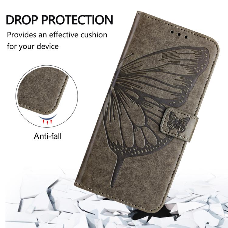 Embossed Butterfly Leather Phone Case, For Honor Play 60 5G, For Honor 400 Lite Global, For Honor 400 Global 156.5mm
