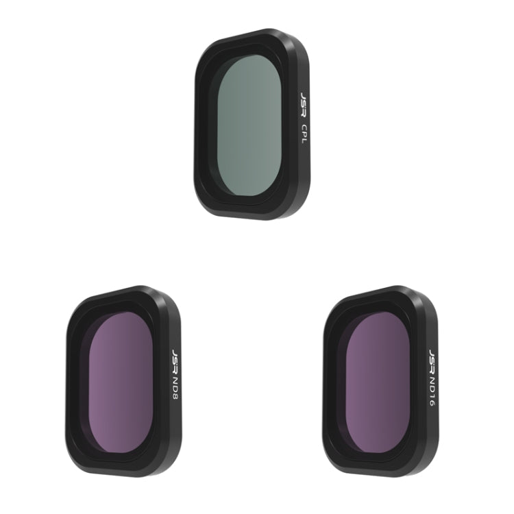 For DJI OSMO Pocket 3 JSR CB Series Camera Lens Filter, MCUV, CPL, ND8, ND16, ND32, ND64, ND256, ND1000, ND8PL, ND16PL, ND32PL, ND64PL, 1/8 Black Mist Filter, NIGHT, STAR, 3 in 1 CPL ND8/16, 3 in 1 ND16/64/256, 4 in 1 CPL ND16/32/64, 4 in 1 ND8/16/32/6...