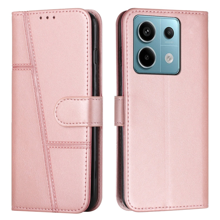 Stitching Calf Texture Buckle Leather Phone Case, For Xiaomi Redmi 13C, For Xiaomi Redmi Note 13 pro+, For Xiaomi Redmi Note 13 pro