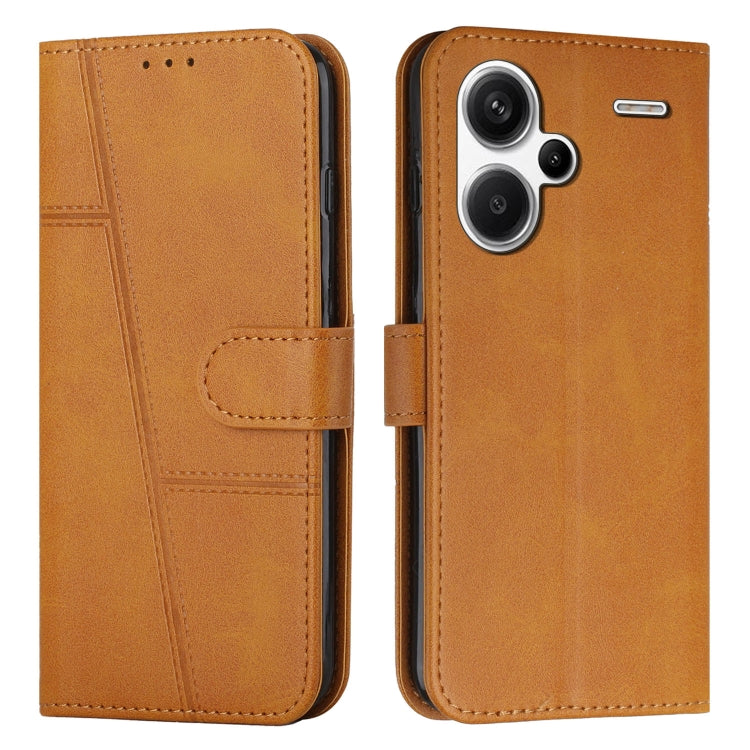 Stitching Calf Texture Buckle Leather Phone Case, For Xiaomi Redmi 13C, For Xiaomi Redmi Note 13 pro+, For Xiaomi Redmi Note 13 pro