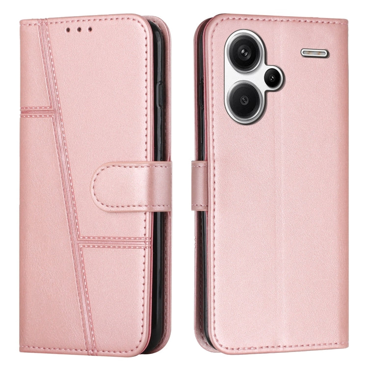 Stitching Calf Texture Buckle Leather Phone Case, For Xiaomi Redmi 13C, For Xiaomi Redmi Note 13 pro+, For Xiaomi Redmi Note 13 pro