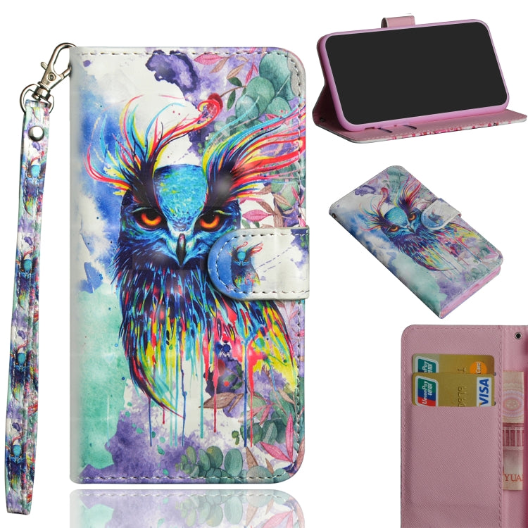3D Painting Pattern Horizontal Flip TPU + PU Leather Case with Holder & Card Slots & Wallet, For Samsung Galaxy A71 5G, For Samsung Galaxy A81 / Note 10 Lite