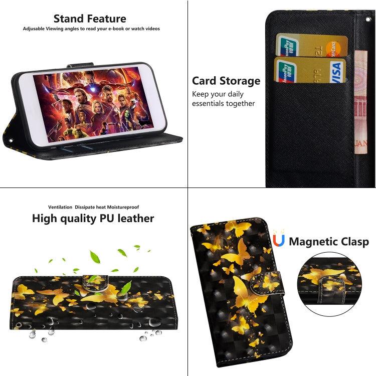 3D Painting Pattern Horizontal Flip TPU + PU Leather Case with Holder & Card Slots & Wallet, For Samsung Galaxy S20, For Samsung Galaxy S20+