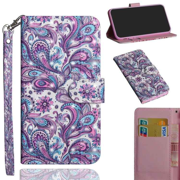 3D Painting Pattern Horizontal Flip TPU + PU Leather Case with Holder & Card Slots & Wallet, For Samsung Galaxy S20, For Samsung Galaxy S20+