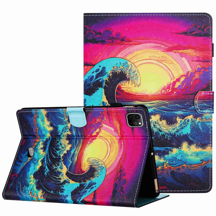 Painted Pattern Stitching Smart Leather Tablet Case, For iPad 10th Gen 10.9 2022, For iPad mini 2024 / mini 6, For iPad 11 Pro 2024 / 2020 / Air 4 10.9, For iPad 10.2 2020 / 2019