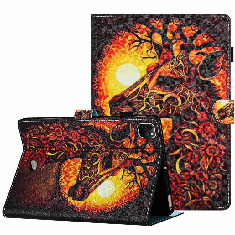 Painted Pattern Stitching Smart Leather Tablet Case, For iPad 10th Gen 10.9 2022, For iPad mini 2024 / mini 6, For iPad 11 Pro 2024 / 2020 / Air 4 10.9, For iPad 10.2 2020 / 2019