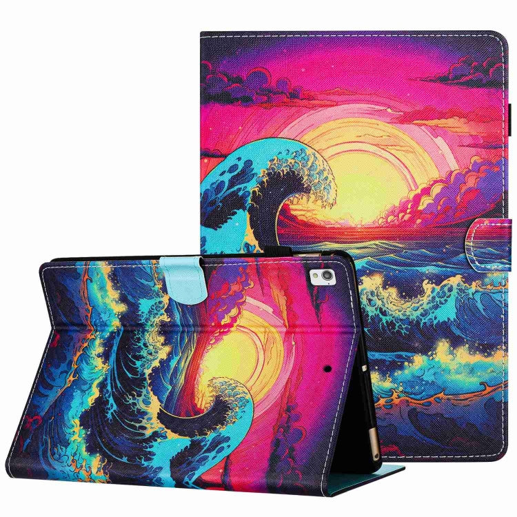 Painted Pattern Stitching Smart Leather Tablet Case, For iPad 10th Gen 10.9 2022, For iPad mini 2024 / mini 6, For iPad 11 Pro 2024 / 2020 / Air 4 10.9, For iPad 10.2 2020 / 2019