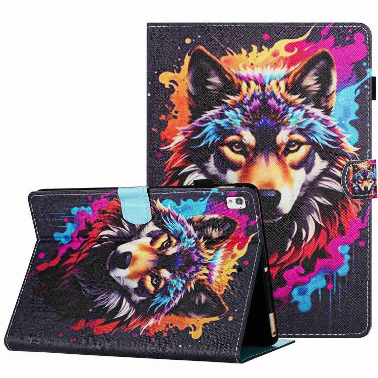 Painted Pattern Stitching Smart Leather Tablet Case, For iPad 10th Gen 10.9 2022, For iPad mini 2024 / mini 6, For iPad 11 Pro 2024 / 2020 / Air 4 10.9, For iPad 10.2 2020 / 2019