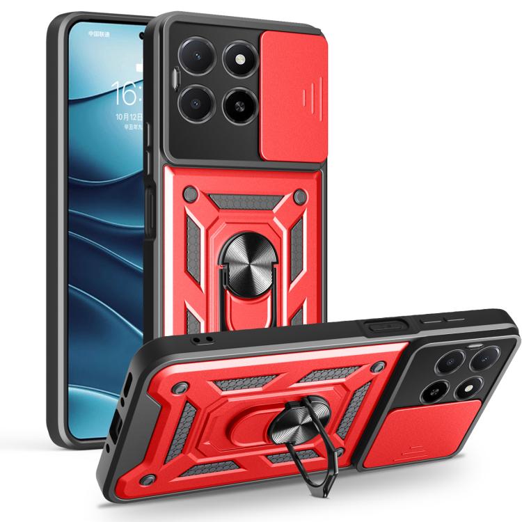 Sliding Camera Cover Design TPU+PC Phone Case, For Honor X5b Plus, For Honor 200 Smart, For Honor X6b 4G