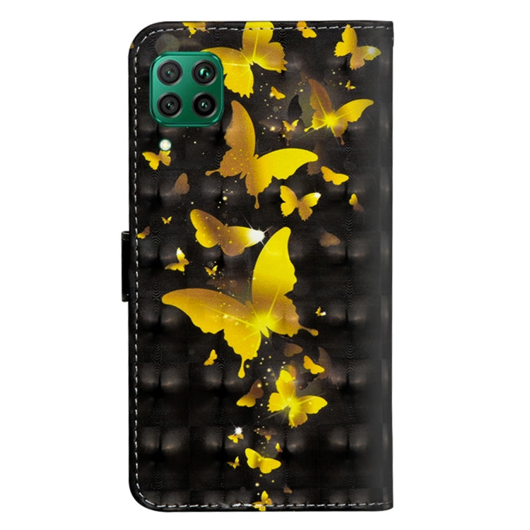 3D Painted Pattern Horizontal Flip TPU + PU Leather Case with Holder & Wallet & Card slot & Lanyard, For Huawei P40 lite, For Huawei P smart 2020