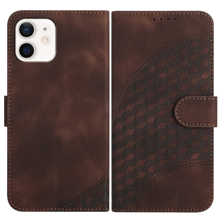 YX0060 Elephant Head Embossed Phone Leather Case with Lanyard, For iPhone 12 mini, For iPhone 11 Pro Max, For iPhone 11