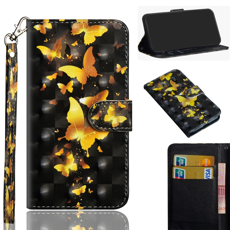 3D Painting Pattern Horizontal Flip TPU + PU Leather Case with Holder & Card Slots & Wallet & Lanyard, For LG K30 (2019), For LG K40S, For LG K41S, For LG K61, For LG Q70