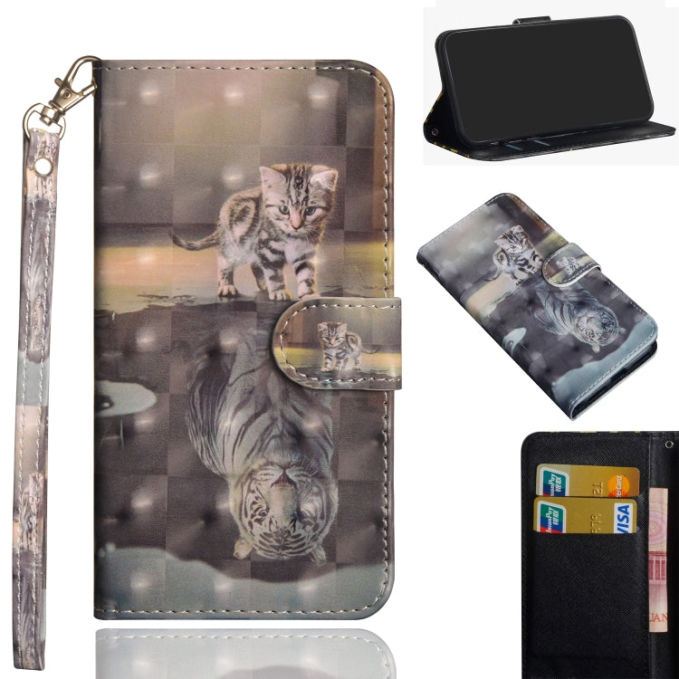 3D Painting Pattern Horizontal Flip TPU + PU Leather Case with Holder & Card Slots & Wallet & Lanyard, For LG K30 (2019), For LG K40S, For LG K41S, For LG K61, For LG Q70