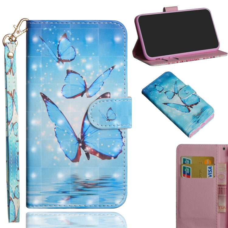 3D Painting Pattern Horizontal Flip TPU + PU Leather Case with Holder & Card Slots & Wallet & Lanyard, For LG K30 (2019), For LG K40S, For LG K41S, For LG K61, For LG Q70