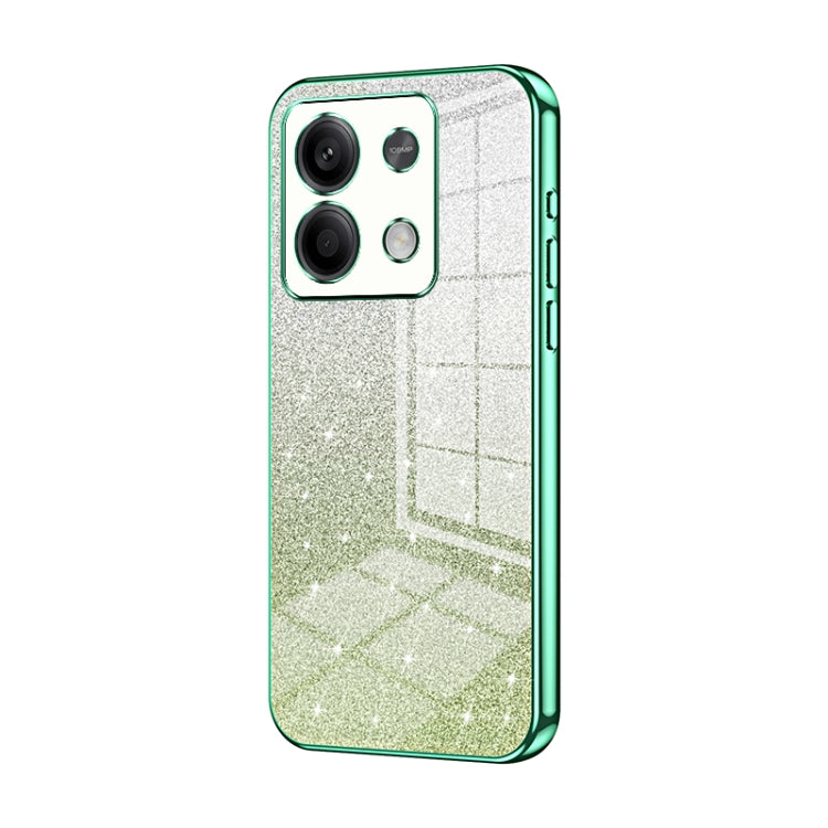 Gradient Glitter Powder Electroplated Phone Case, For Xiaomi Redmi Note 13 4G, For Xiaomi Redmi Note 13 5G, For Xiaomi Redmi Note 13 Pro+