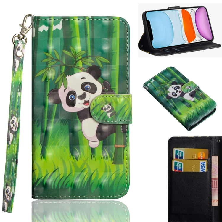 3D Painting Pattern Horizontal Flip TPU + PU Leather Case with Holder & Card Slots & Wallet & Lanyard, For iPhone 11, For iPhone SE 2022 / SE 2020 / 8 / 7
