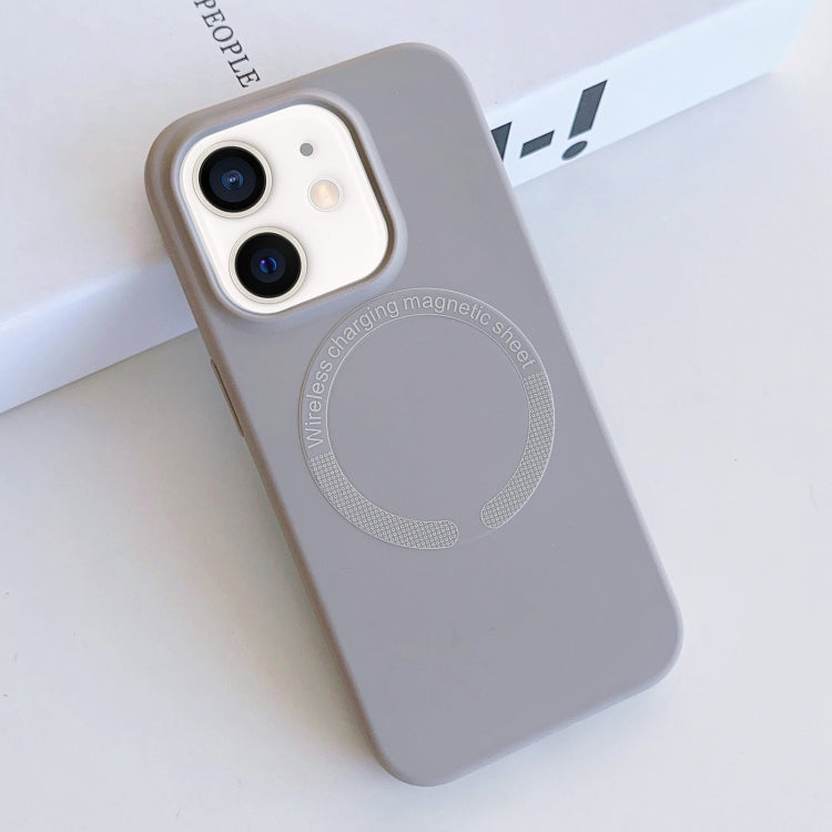 MagSafe Magnetic Liquid Silicone Phone Case, For iPhone 11