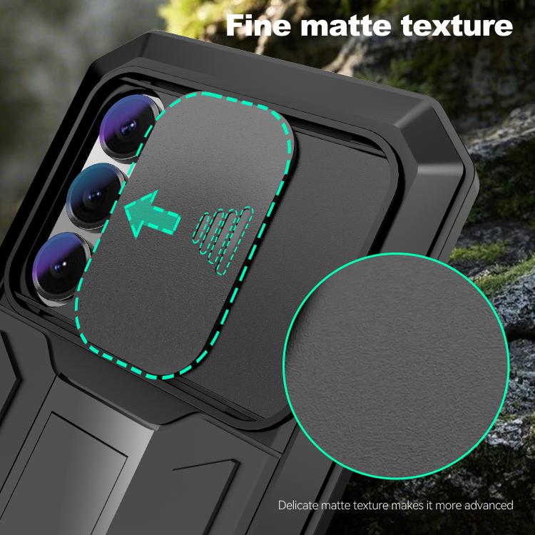 R-JUST Sliding Camera Life Waterproof Holder Phone Case, For Samsung Galaxy S26+ 5G, For Samsung Galaxy S26 Ultra 5G, For Samsung Galaxy S26 5G, For Samsung Galaxy S25 Edge 5G, For Samsung Galaxy S25 5G, For Samsung Galaxy S25+ 5G