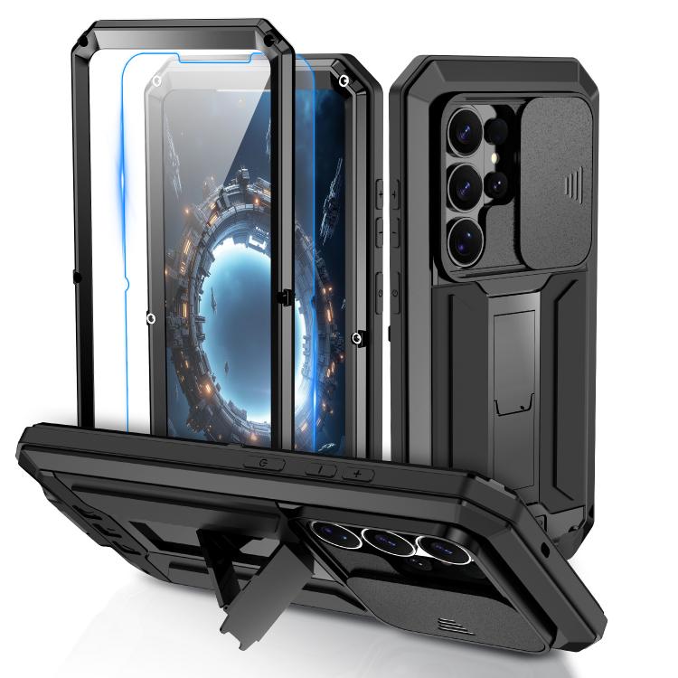 R-JUST Sliding Camera Life Waterproof Holder Phone Case, For Samsung Galaxy S26+ 5G, For Samsung Galaxy S26 Ultra 5G, For Samsung Galaxy S26 5G, For Samsung Galaxy S25 Edge 5G, For Samsung Galaxy S25 5G, For Samsung Galaxy S25+ 5G